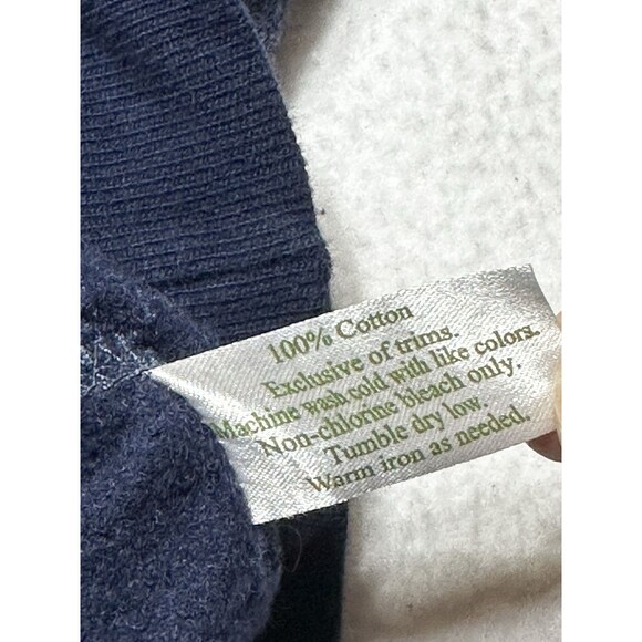 Criquet 1/4 Zip Pullover Mens Large Navy Golf Mock Neck Cotton Used - Picture 8 of 9